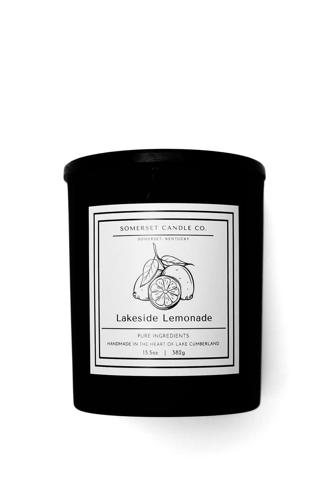 Lakeside Lemonade Luxury Black Vessel Candle