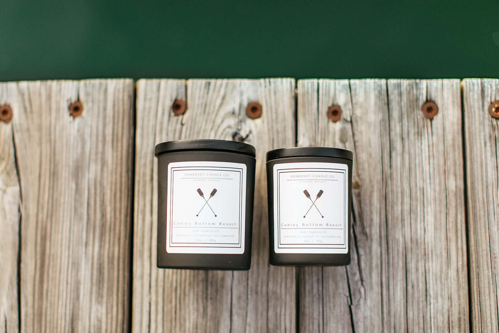 Conley Bottom Resort Candles on Dock