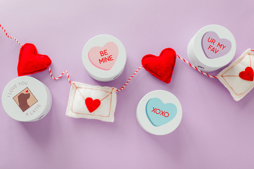 XOXO Conversation Heart Candle