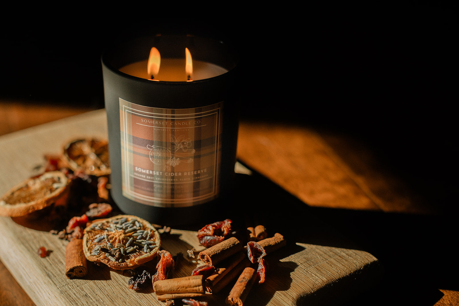 Somerset Cider Reserve Candle in Black Vessel